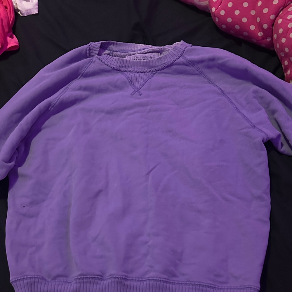 American Eagle Outfitters Lavender Crewneck Pullover